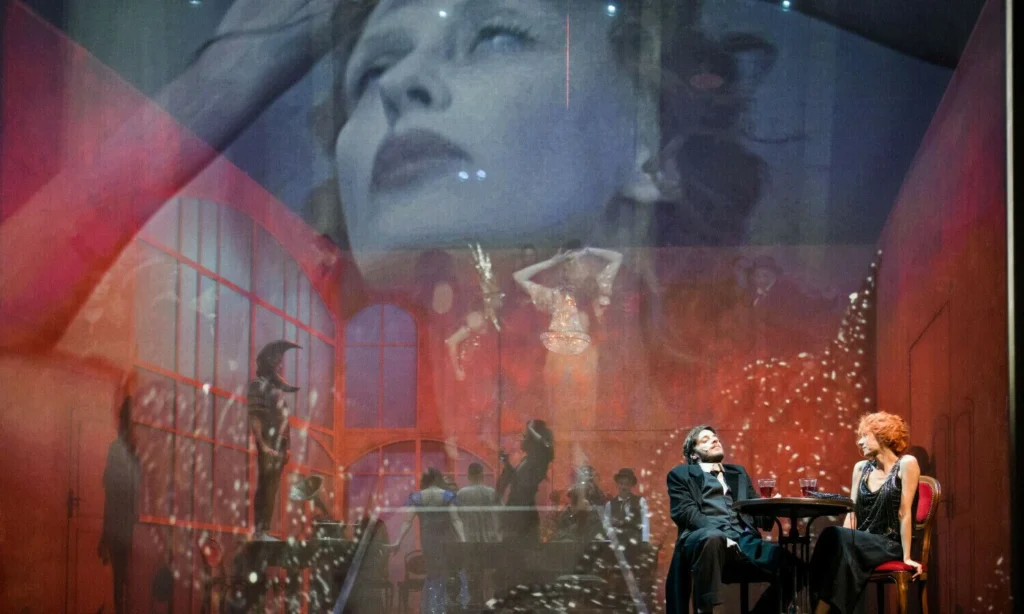 Scena iš spektaklio „Užburtas kalnas“, rež. Krystianas Lupa